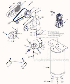 Page A Diagram and Parts List for VS501300 2004 Campbell Hausfeld Compressor